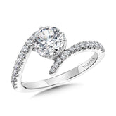 Hidden Halo Bypass Dimond Engagement Ring